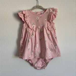 Gerber Pink Daisy Baby Dress with Bloomers